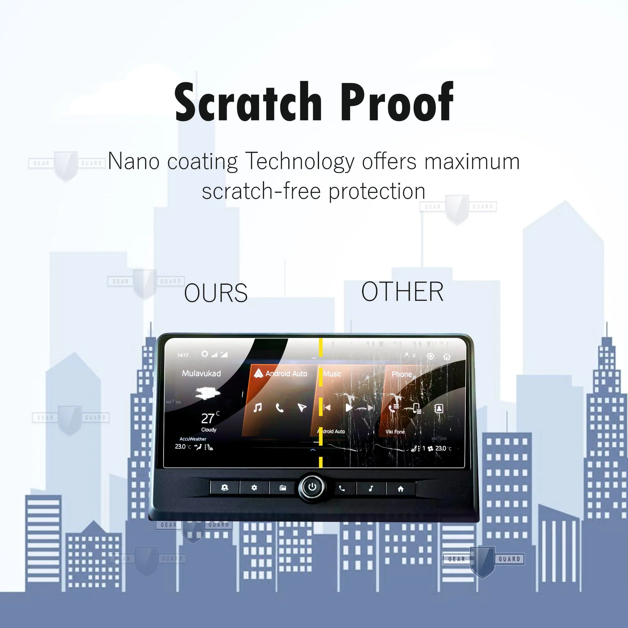Mahindra Thar Facelift (LXT) Touch Screen Guard [2025-2026] | GEAR GUARD