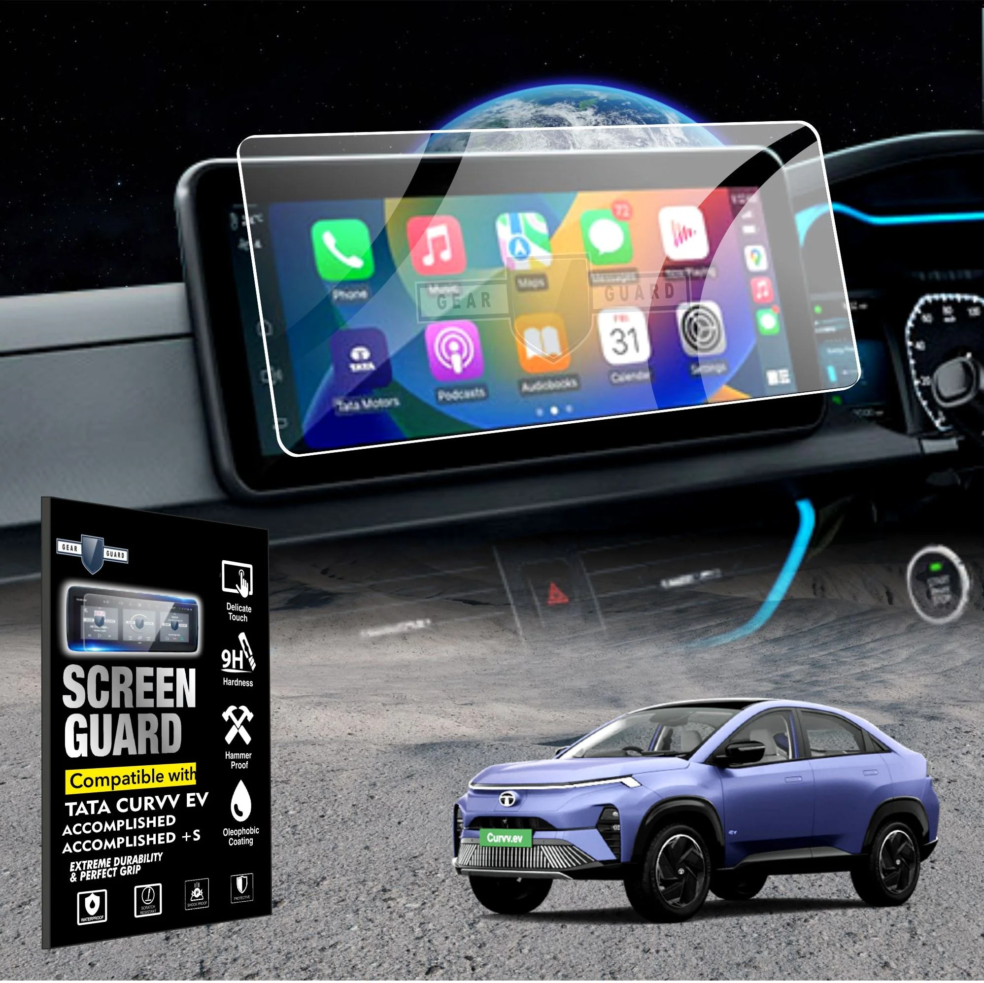 Tata Curvv EV Screen Guard Bundle [2024-2025] | GEAR GUARD